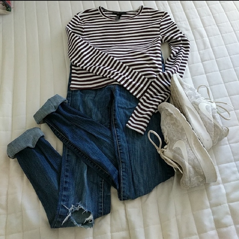 Striped Forever 21 top